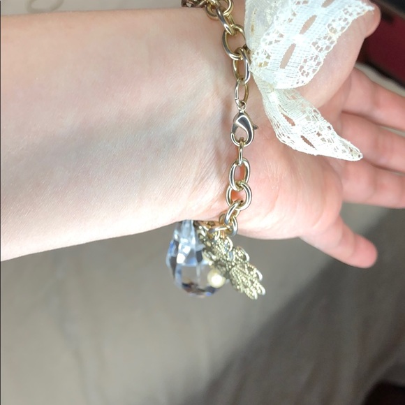 Vintage bracelet with little champ around crystal - Picture 8 of 8